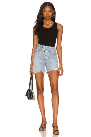 AGOLDE Criss Cross Short in Symbol from Revolve.com | Revolve Clothing (Global)