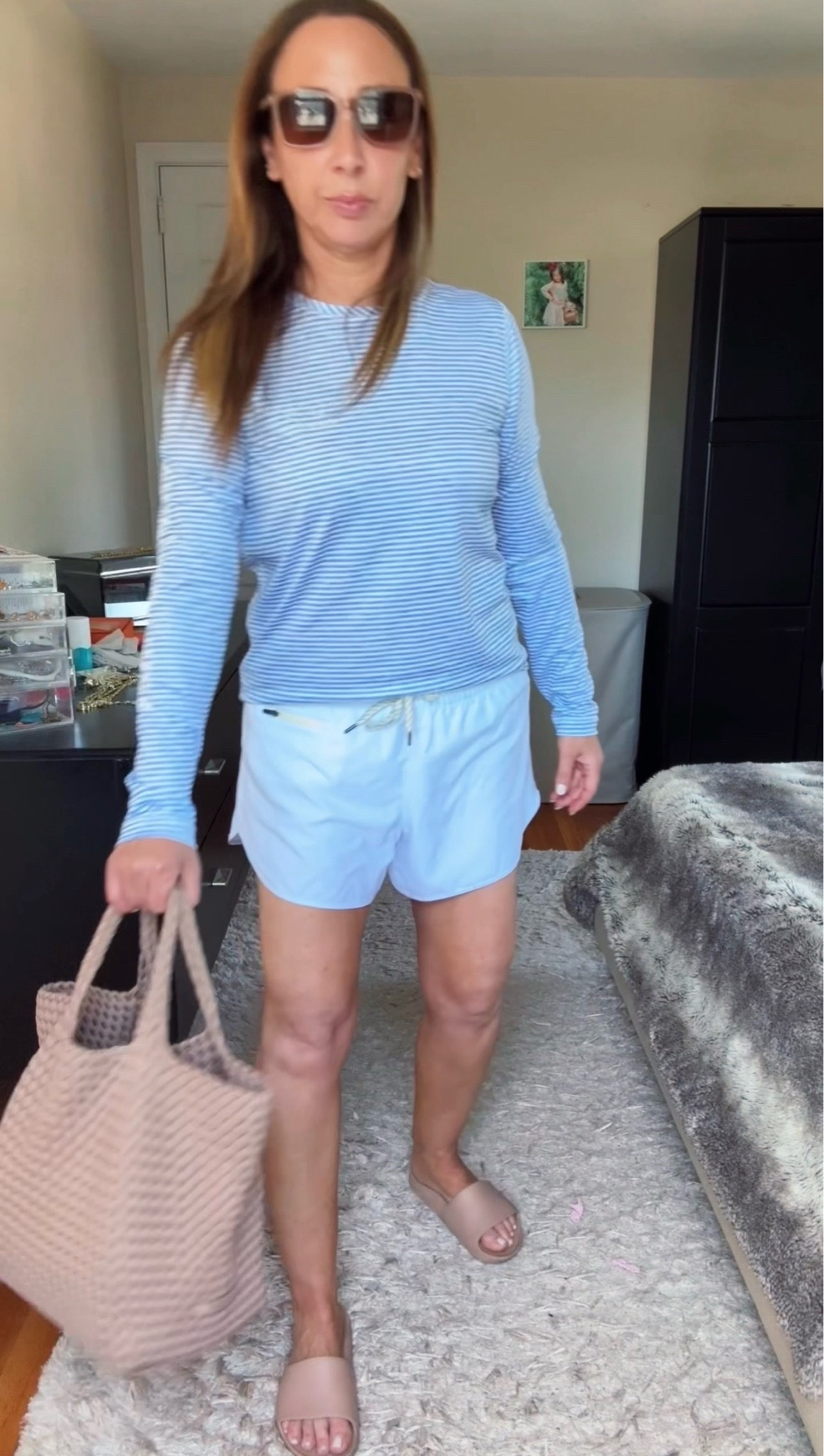 I almost wore jeans today… until I tried these on. ☀️🙌

These comfy shorts + this SPF top were exactly what I needed for chasing kids around on the first day of summer break. Cute, comfortable, and practical? That’s a mom win in my book. 💛

Tell me I’m not the only one who immediately changes into something more comfortable the second summer hits! 😅👇

Comment OUTFIT if you’d like all the details!

#LTKdayinmylife #LTKOver40 #LTKmomlife