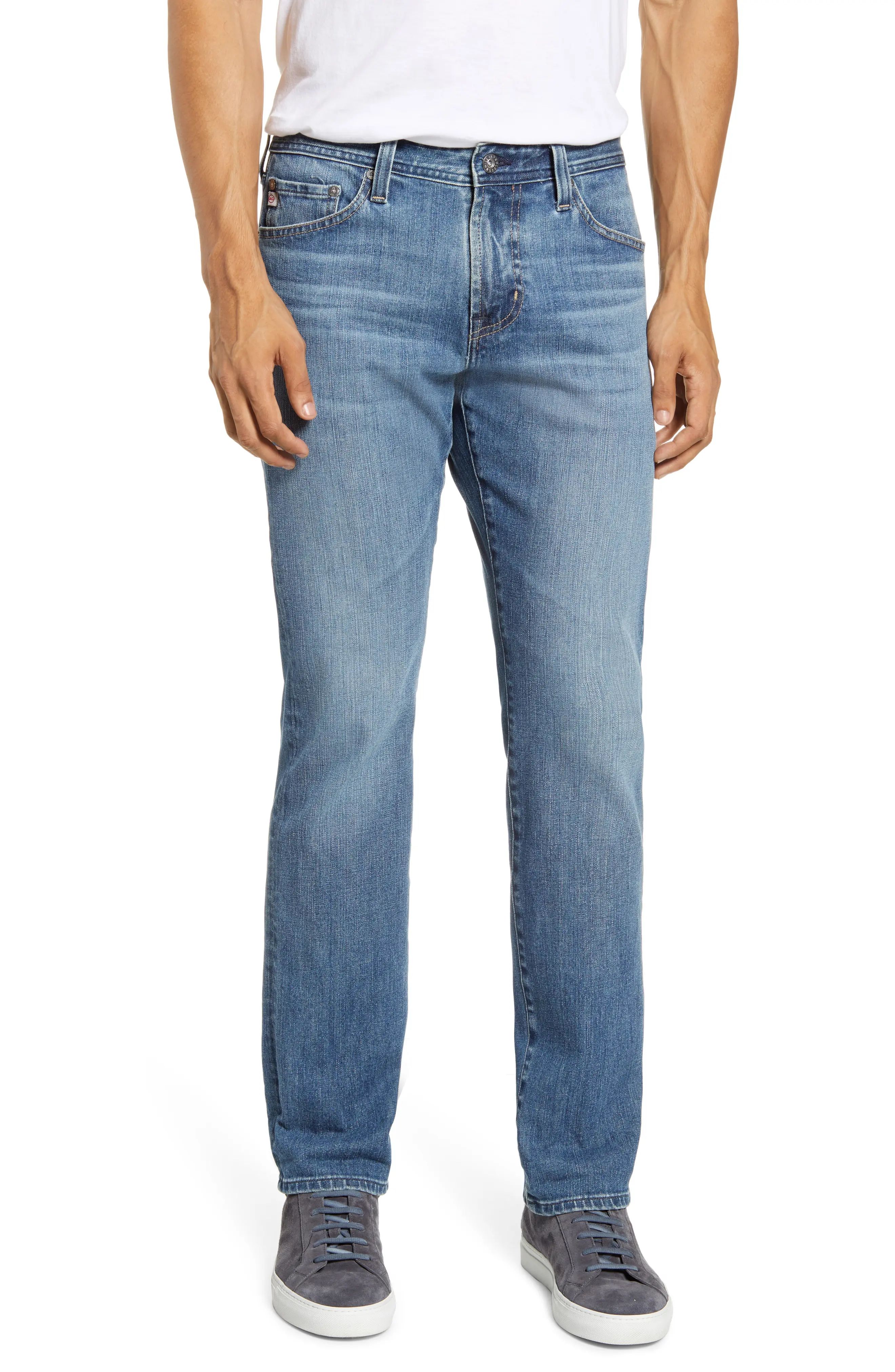 Men's Ag Everett Slim Straight Leg Jeans, Size 40 x 34 - Blue | Nordstrom