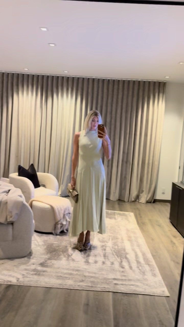 The prettiest silk dress💚 

 #LTKSeasonal #LTKStyleTip #LTKWatchNow