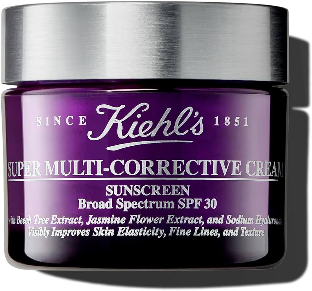 Kiehl's Super Multi-Corrective Cream SPF 30, Anti-aging Face Moisturizer for All Skin Types, UV S... | Amazon (US)