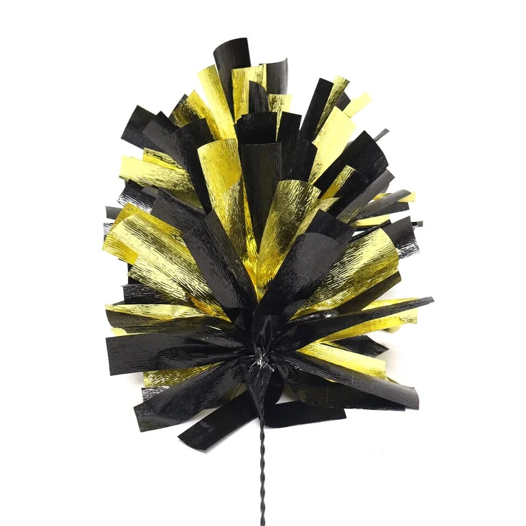 Tinsel Pick Decoration, Black and Gold, 21", Graduation by Way To Celebrate | Walmart (US)