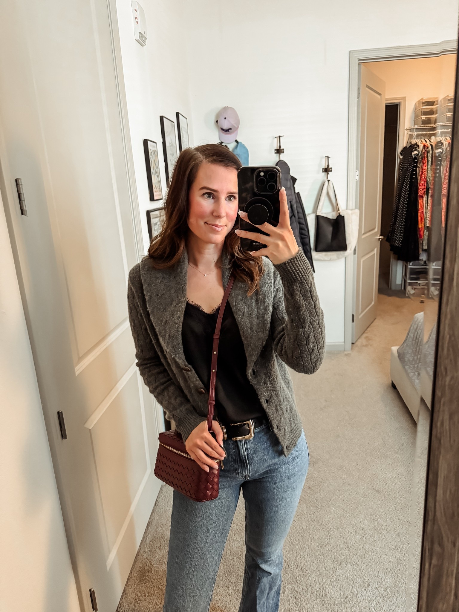 Cardigan // vintage // Ralph Lauren // grey cardigan // winter ootd // Abercrombie // Amazon // belt // denim 

#LTKFindsUnder100 #LTKTravel #LTKSaleAlert
