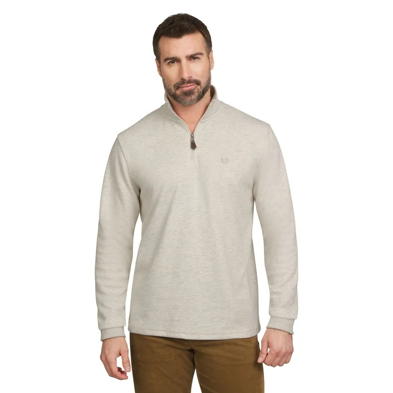 Chaps Men's & Big Men's Camden Quarter Zip Knit Sweater, Sizes S-2XL - Walmart.com | Walmart (US)