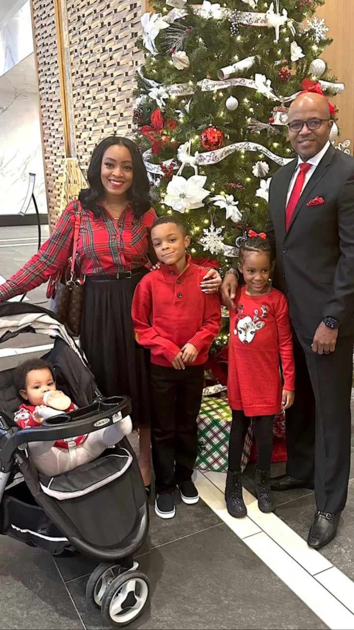 We Tried! 😆🎄We got not one picture with the kids all looking and smiling, but oh how cute they are in their holiday red anyways. #walmartpartner Plus the oldest two were in stitches as their baby sister kept crawling away 😂. #goodtimes

Oh what a year it has been! We have had the absolute best time partnering with @walmartfashion this year, and as the year ends #walmartfashion is once again holding us down and providing Affordable + Fashionable (my kind of shopping) for the holiday season. 🧣

We took a few hard earned, yet adorable photos in front of our Christmas tree, and then headed out to our first holiday outing with baby in tow.

Cute, warm, comfort, food, dancing, and fellowship. My kind of night.🎉

If you are loving the fits, follow me now on the @shop.LTK app to shop this post and get my exclusive app-only content!

#LTKfamily #LTKSeasonal #LTKHoliday