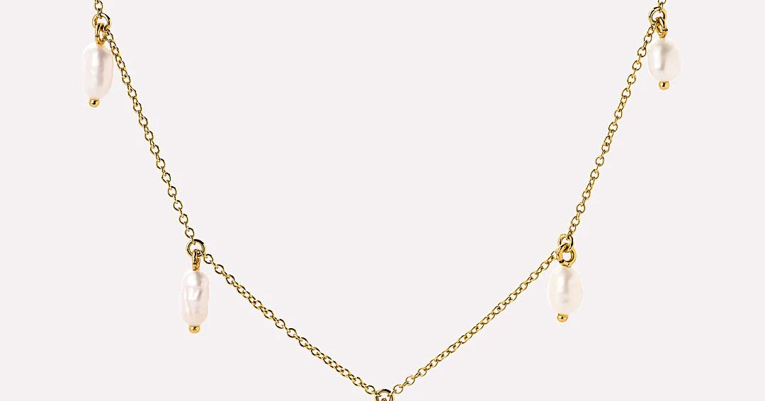 Gold Pearl Necklace - Loki | Ana Luisa