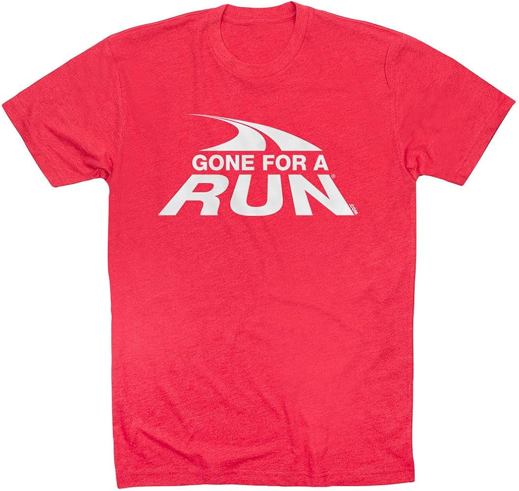 Gone For a Run White Logo Short Sleeve T-Shirt | Running Tee | Youth and Adult Sizes | Amazon (US)
