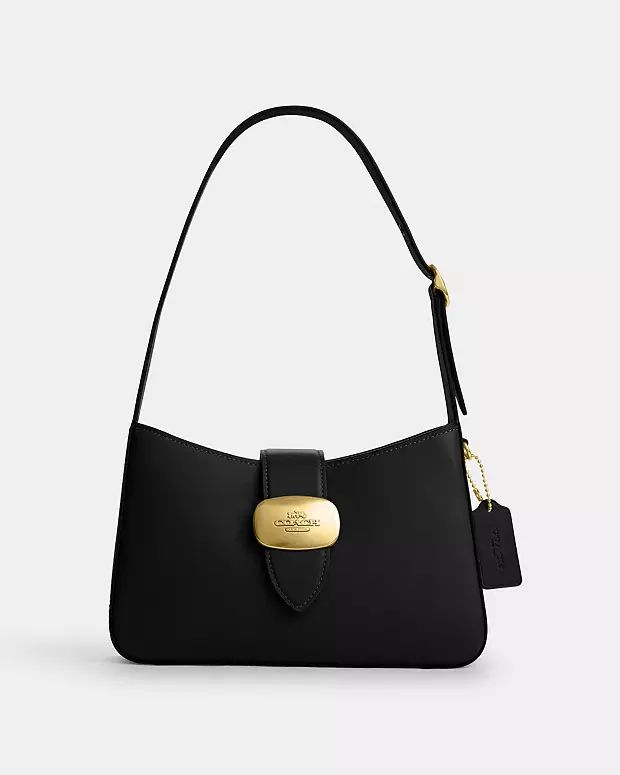 Elizabeth Shoulder Bag | Black Croc main image 1