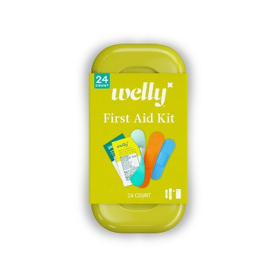 Welly Kid's Quick Fix First Aid Bandage Travel Kit - Multi-Color - 24ct | Target
