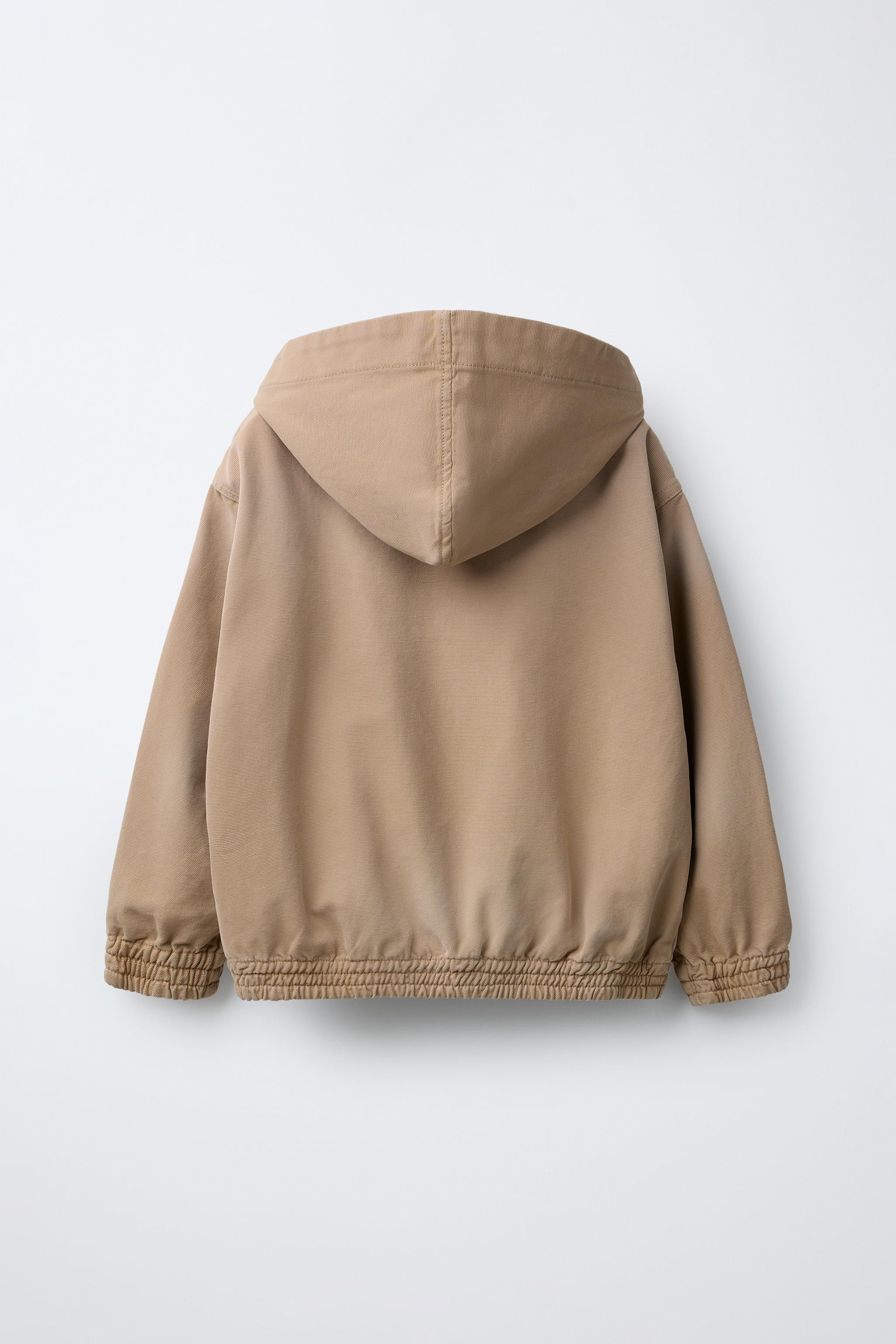 CANVAS HOODED JACKET | Zara US