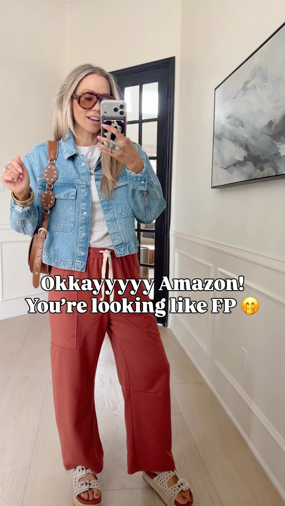 FP Lookalike for $39 vs $150 pants. Elevated the outfit with some fun accessories and you’re good to go! 🫶🏼✨🤍🌼
Wearing size s / my tts




#LTKootd #LTKgrwm #LTKMothersDay