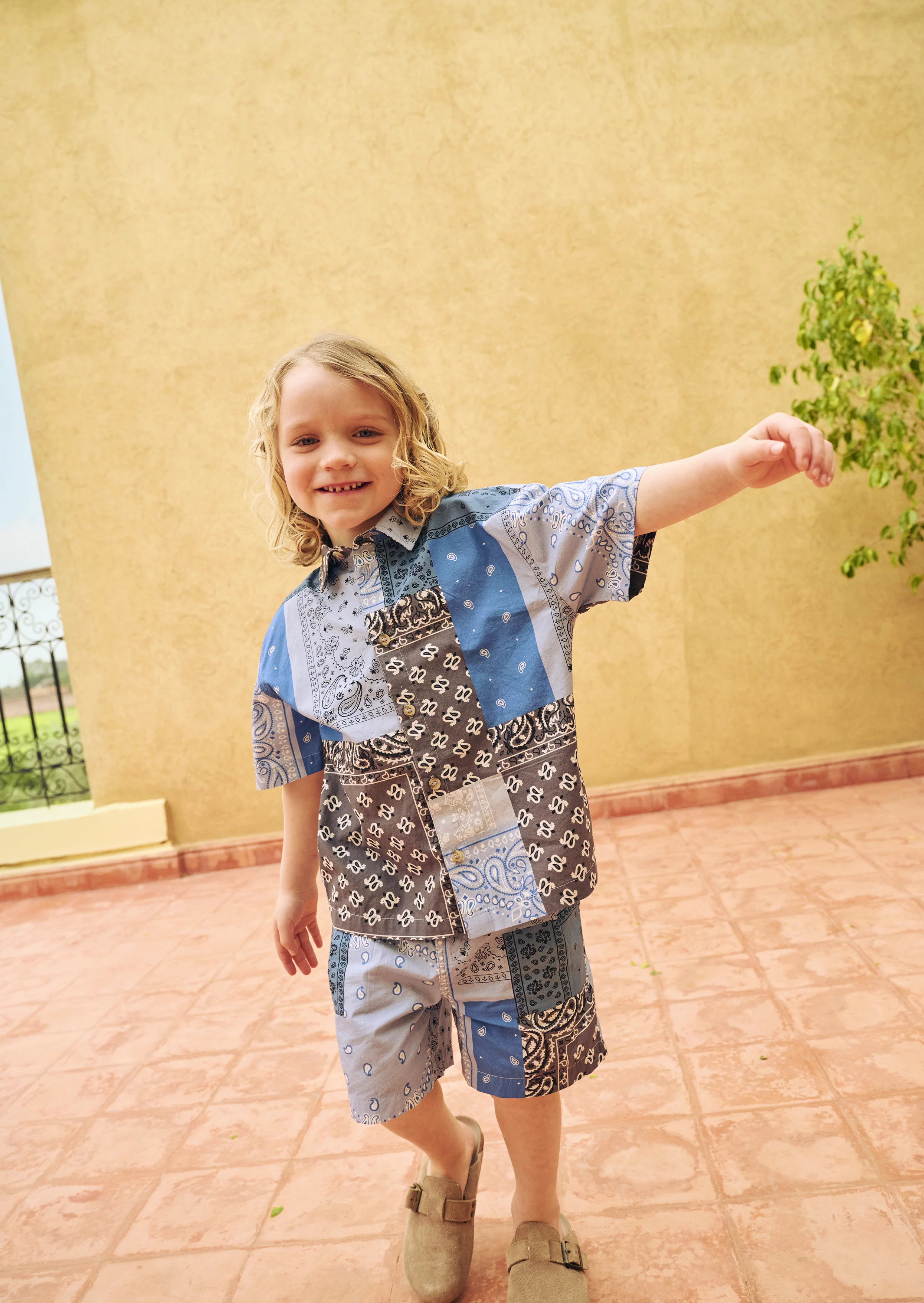 Bryson Bandana Print Shirt | Angel and Rocket