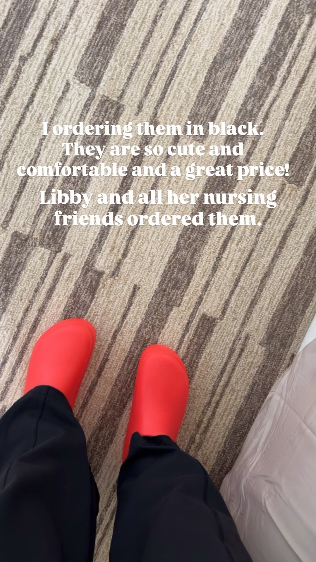 They are Crocs and so comfortable! They do run big so size down. I’m a 9.5/10 and I’m getting a 9. Libby wears a 10/10.5 and did a size 10. 

#LTKOver40 #LTKWorkwear