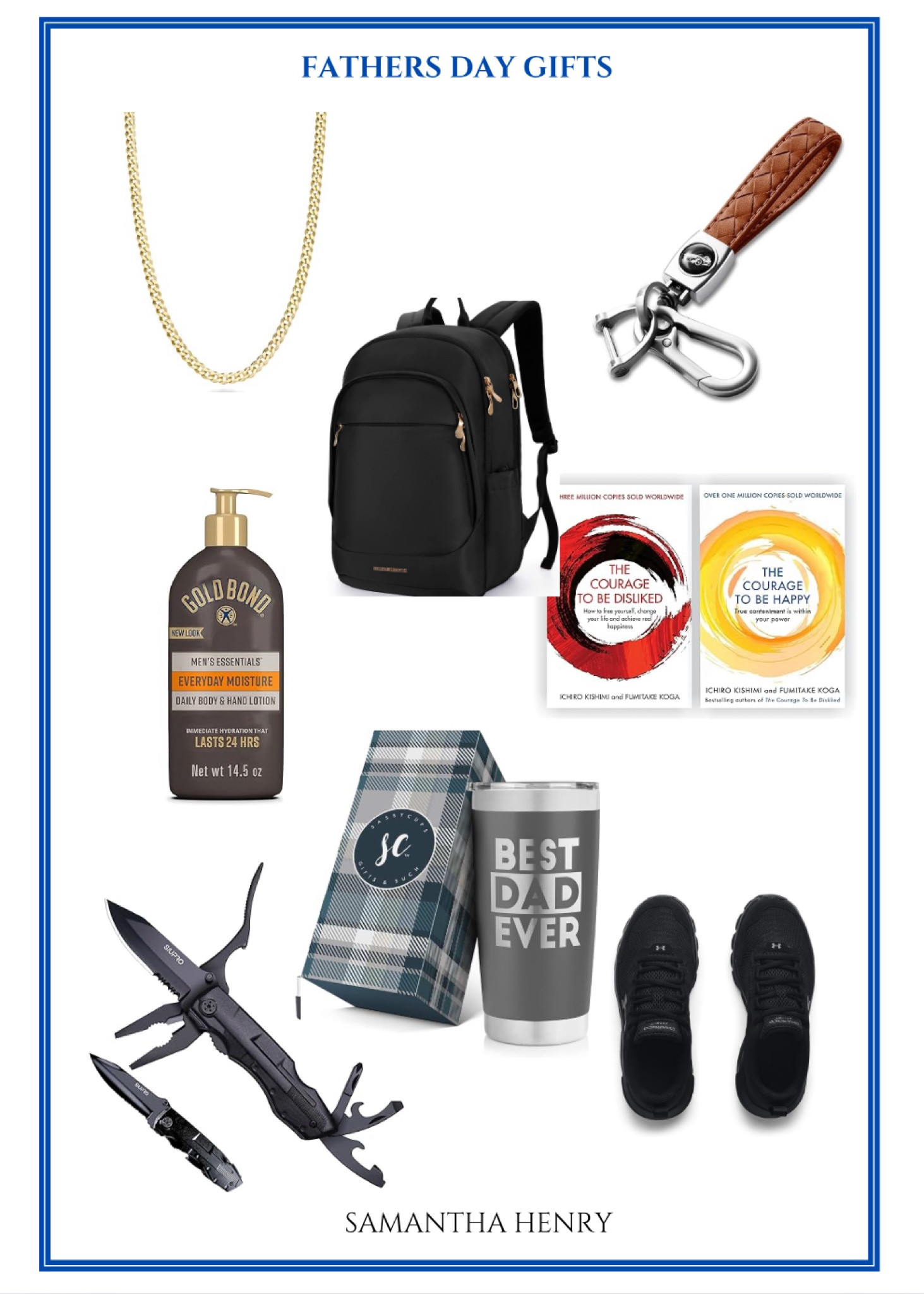 Father’s Day gift guide! Men’s jewlery, keychain, books, best dad ever tumblr, pocket knife, shoes, work bag 

#LTKFamily #LTKMens #LTKGiftGuide