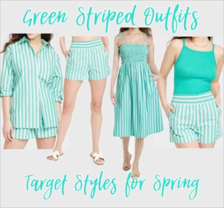 Spring Outfit at Target! So many cute linen striped outfits at Target!! Linen striped dresses, shorts outfits, tank tops and more at Target! Target spring style! 

#LTKSeasonal #LTKSpringSale