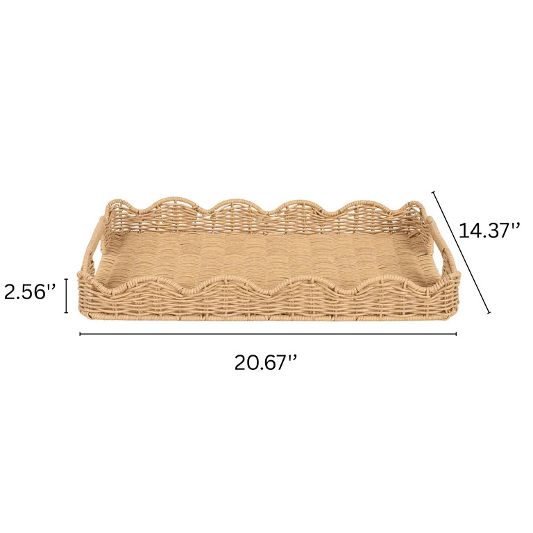 Better Homes & Gardens Rattan Tray | Walmart (US)