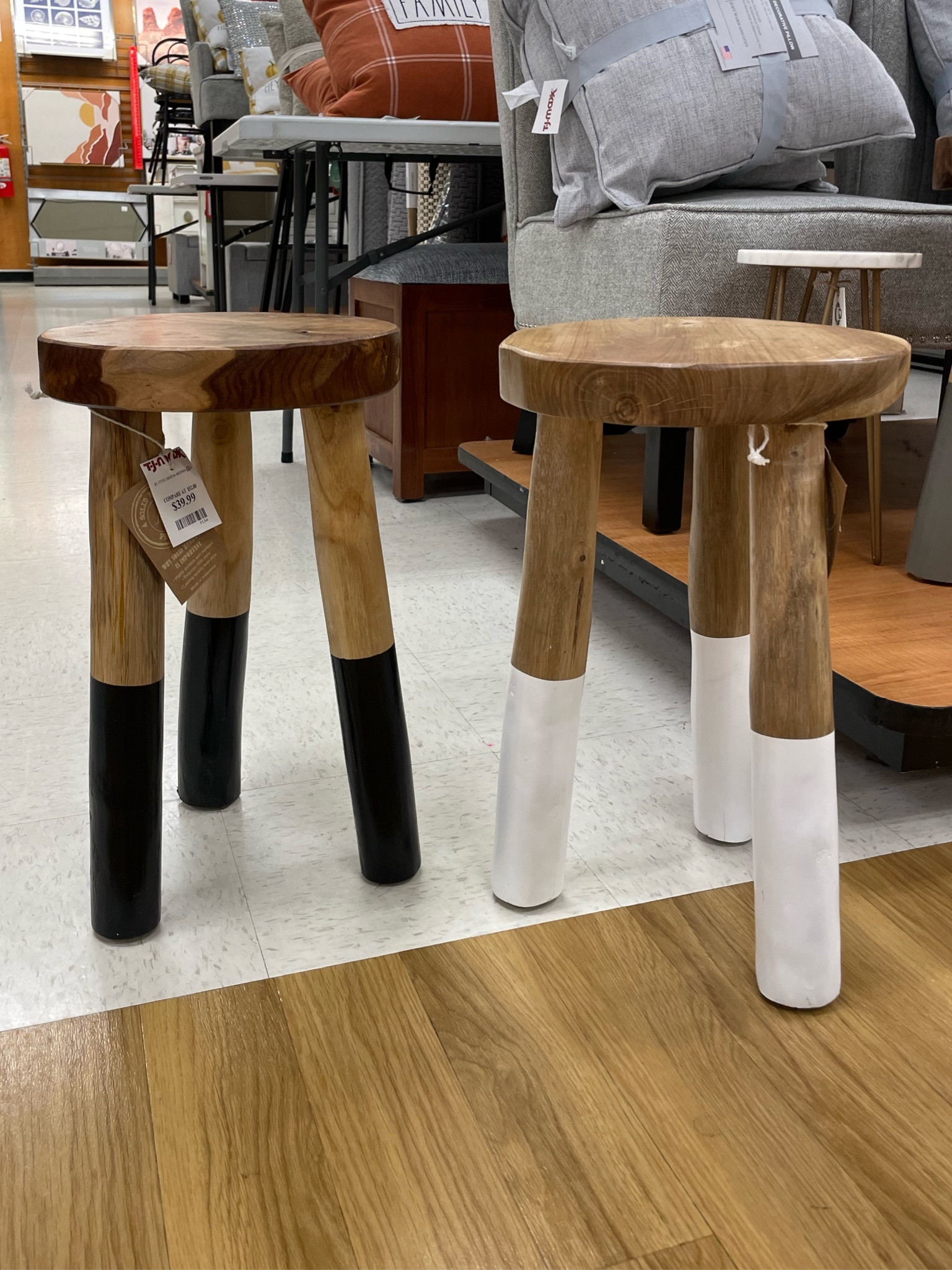 Serena + Lily stool dupe at TJ Maxx! 

They have the darker one available online but the legs would be easy to paint any color 💕



#LTKunder50 #LTKSeasonal #LTKunder100