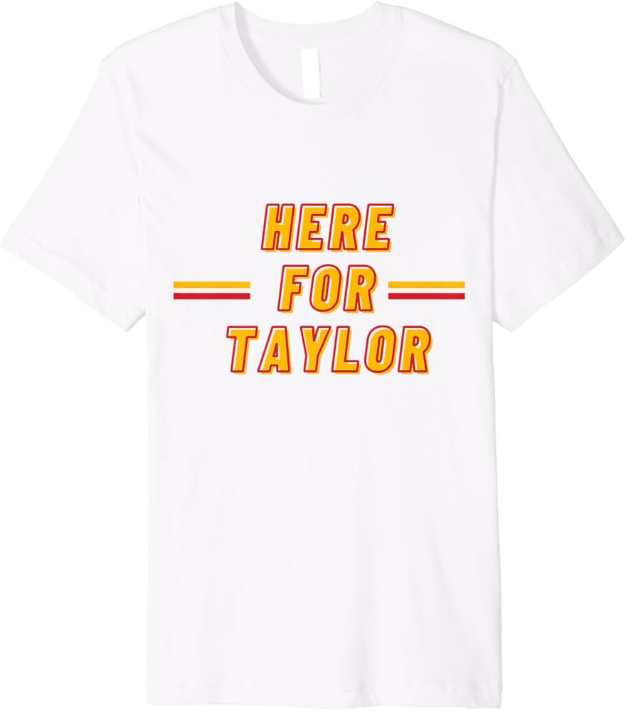 Here For Taylor Football Go Taylor's Boyfriend 87 Premium T-Shirt | Amazon (US)