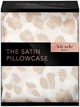 Kitsch 100% Satin Pillowcase, Softer Than Silk, Vegan Silk Pillowcase, Standard (Leopard) | Amazon (US)