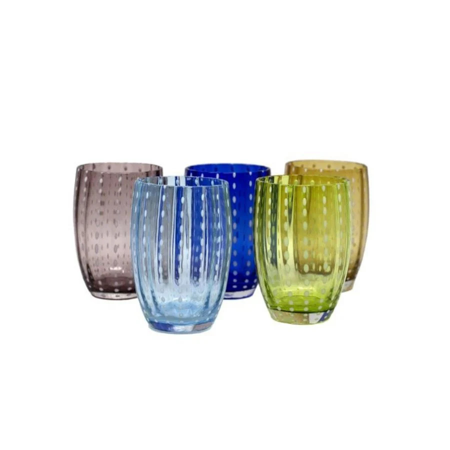 Handblown Italian Glass, Blue | Paloma & Co.