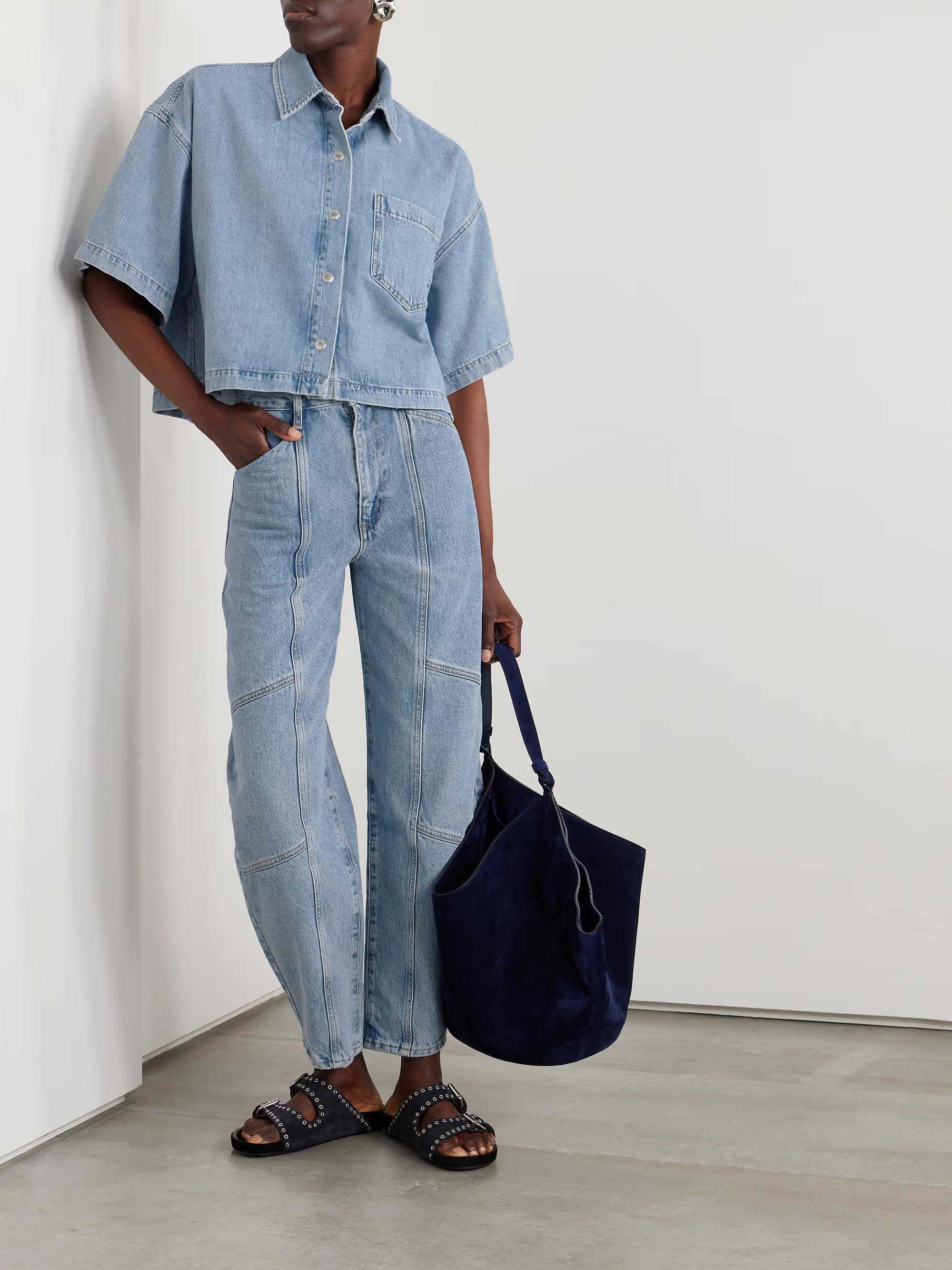 Rona cropped denim shirt | NET-A-PORTER (US)