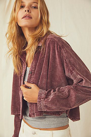 Glades Cord Buttondown | Free People (Global - UK&FR Excluded)