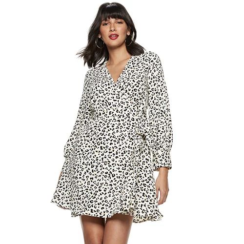 Women's Nine West Long Sleeve Wrap Dress | Kohl's