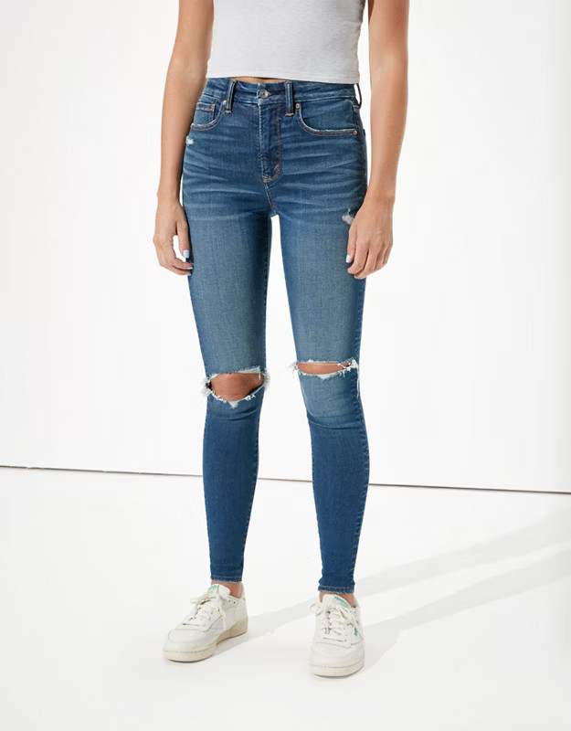 AE The Lu(x)e Jean Super High-Waisted Jegging | American Eagle Outfitters (US & CA)