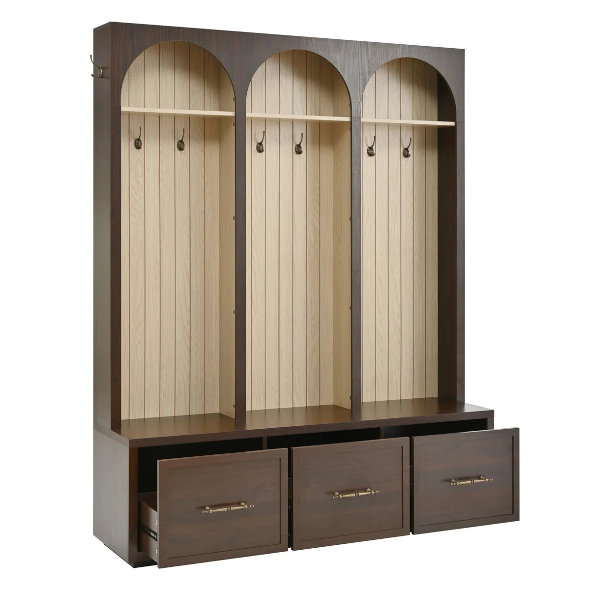 Hall Tree 59.02" Wide With Bench And Storage | Wayfair North America
