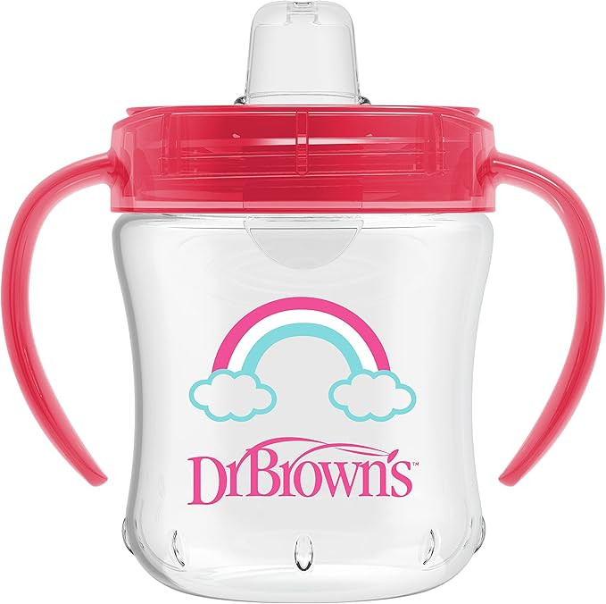 Dr. Brown's Transition Sippy Cup with Soft Spout - Pink - 6oz - 6m+ | Amazon (US)