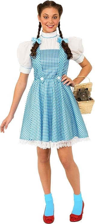 Rubie's womens Wizard of Oz Dorothy Dress and Hair Bows Costume | Amazon (US)