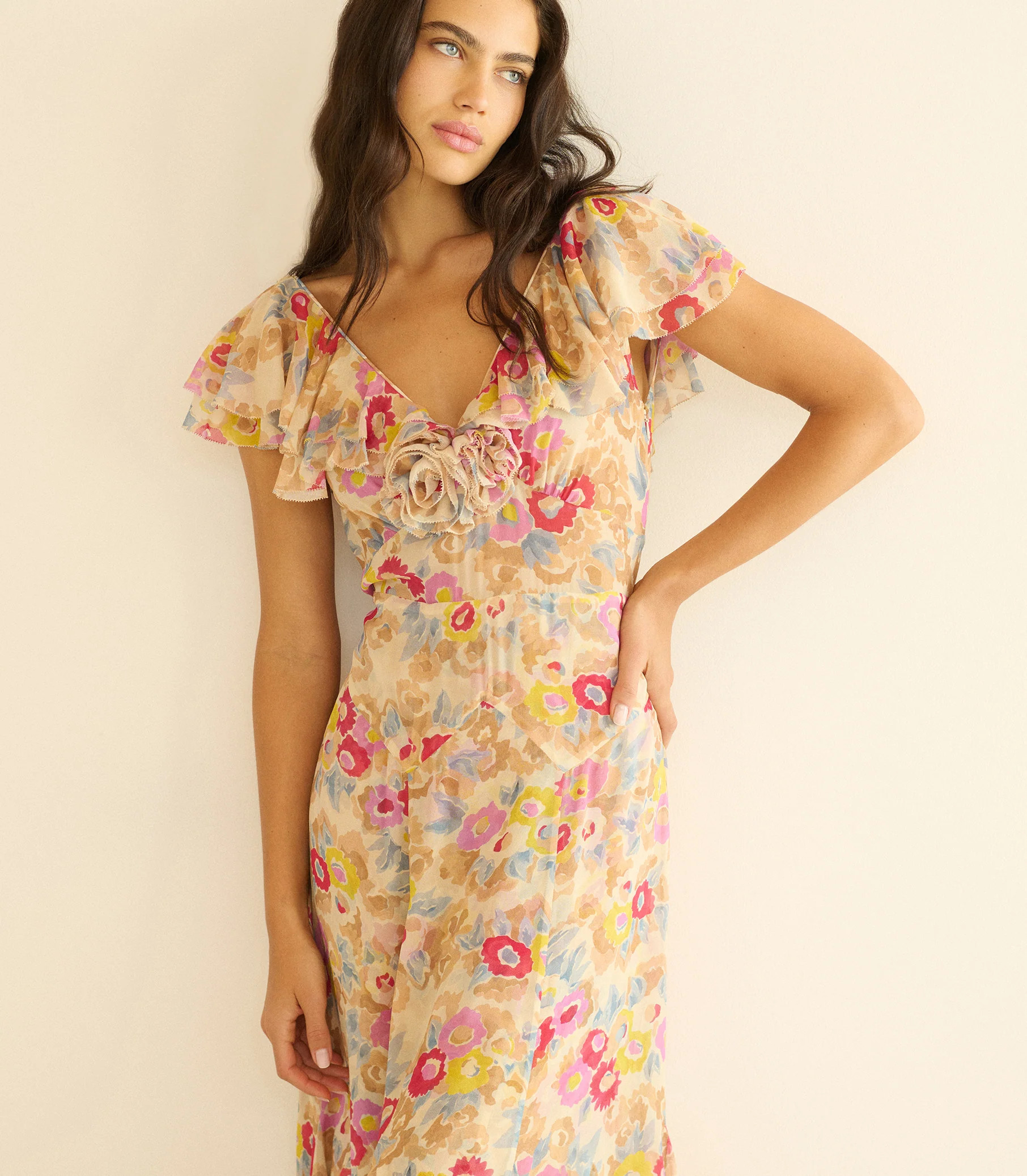 Amérelle Dress - Jardin De Camelias | DÔEN | DOEN