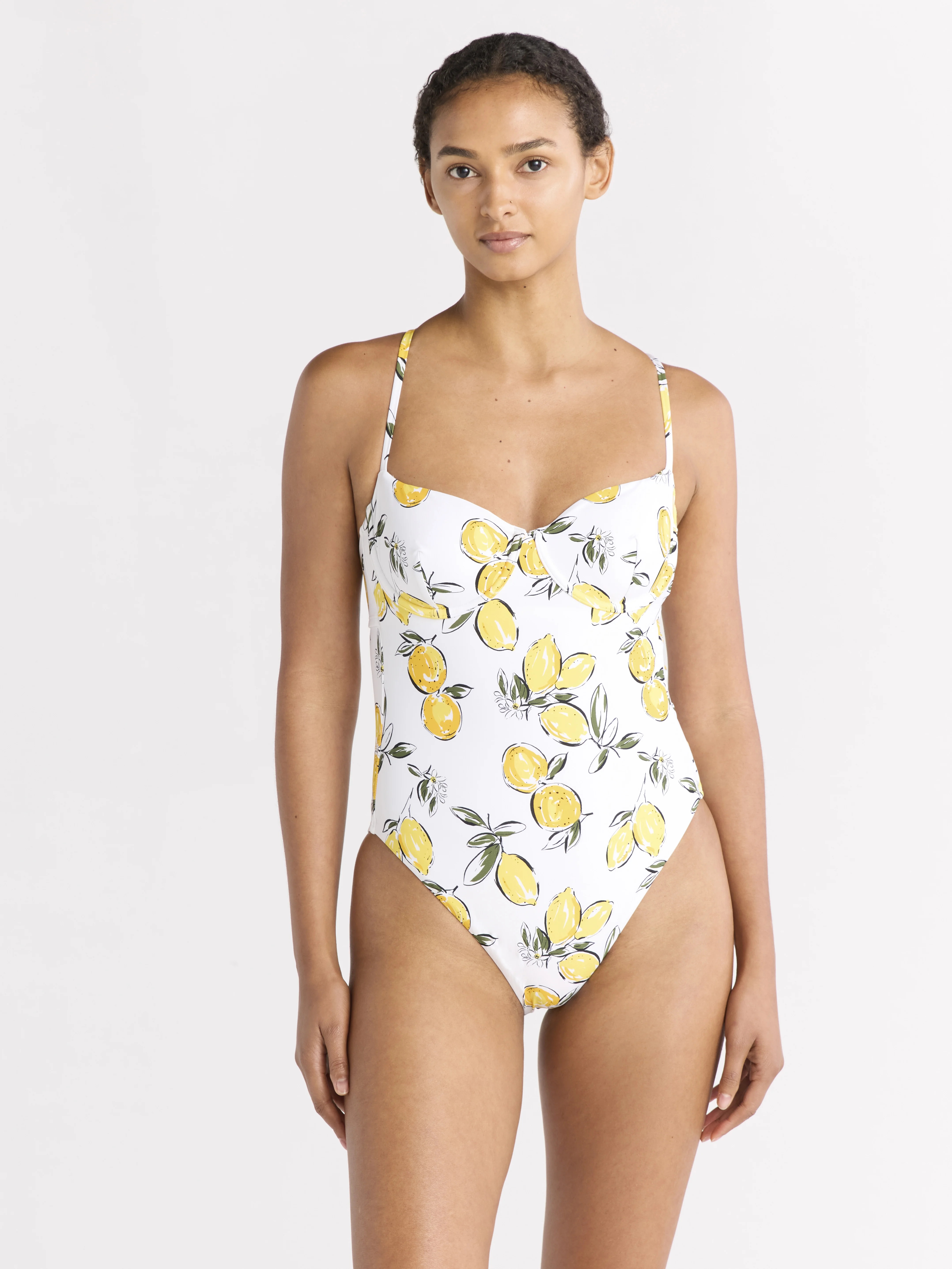 Free Assembly Women's Underwire One Piece Swimsuit, Sizes XS-XL - Walmart.com | Walmart (US)