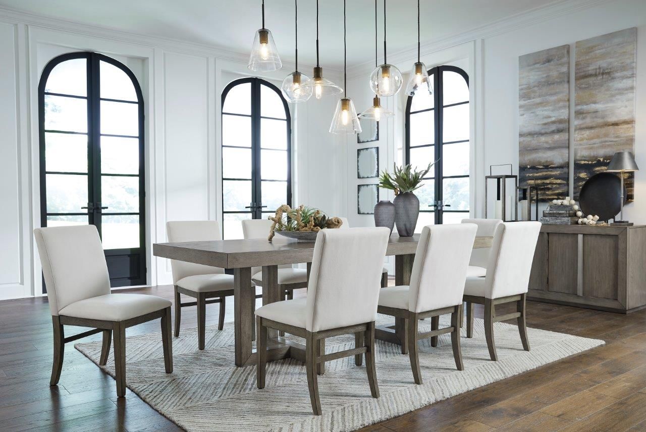 Anibecca Grey Rectangular Dining Room Set | 1stopbedrooms