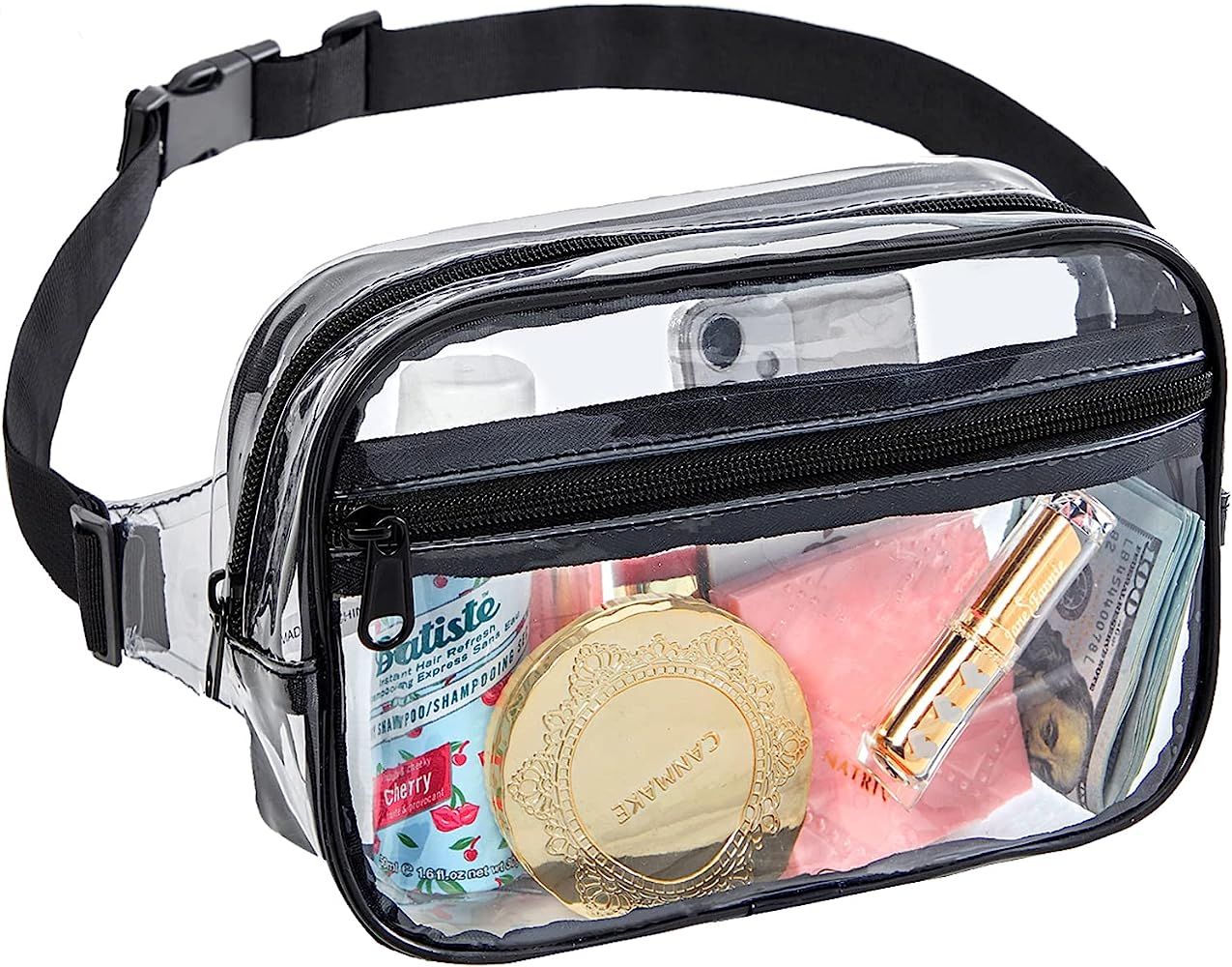 Clearworld Clear Fanny Pack for Women Men, Stadium Approved Waist Pack with Adjustable Strap,Fash... | Amazon (US)