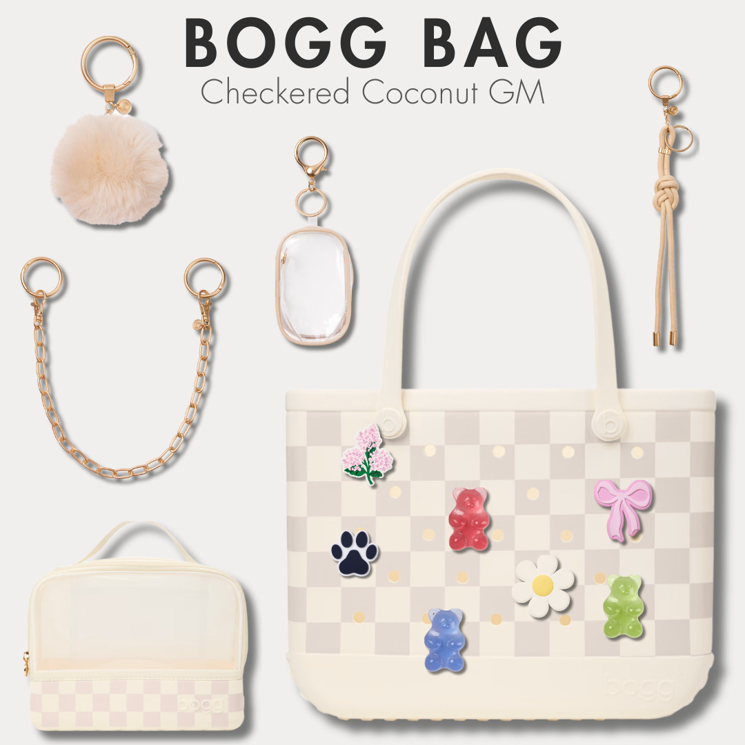 Bogg Bag Large Tote | Checkered Coconut / Mushroom Edit | Elevated Bags Collection

She’s giving Louis Vuitton energy 🤍 but she’s actually AFFORDABLE, waterproof, and made for real life!

If you’ve been looking for a bag that looks elevated but can actually keep up with your day… this is it. This Bogg Bag from the Checkered Out Collection is the perfect mix of aesthetic + practical.

• Checkered Coconut/Mushroom colorway = soft, neutral, luxury tones that go with EVERYTHING
• Large Tote (GM vibe) = fits your entire life (work, travel, beach, pool, errands)
• Waterproof + wipeable = no stress, no mess, perfect for moms, nurses, and everyday use
• Structured design = always looks put together, never slouchy
• Organizer Pouch = keeps everything clean, separated, and easy to grab

And the BEST part… you can fully customize it 👀

Add decorative Bogg bits, charms, chains, pouches, keychains, and accessories to make it completely your own. Whether you want girly, minimal, fun, or elevated — you can switch up the vibe anytime

Perfect for:
• busy moms & families
• dog moms & pet parents (dog walks, park days, carrying treats & essentials)
• nurses / healthcare workers
• travel & airport personal item
• beach & pool days
• everyday elevated tote
• vacation & resort wear

This is one of those bags that looks expensive… but is actually built for real life

↓ Everything is linked!

#LTKSaleAlert #LTKTravel #LTKActive