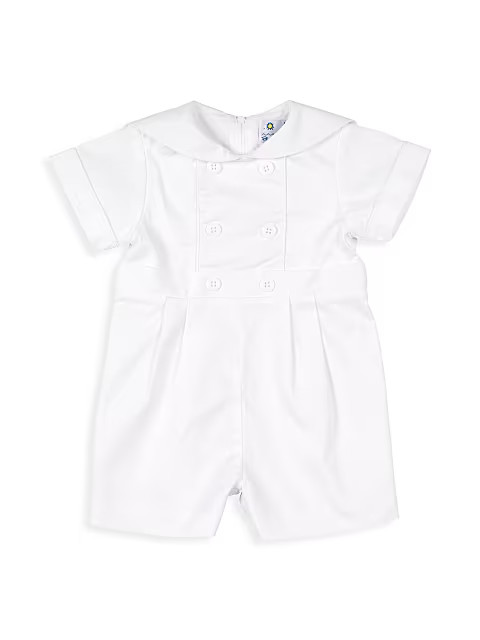 Baby Boy's White Out Sailor Shortall | Saks Fifth Avenue