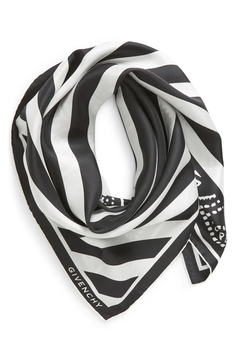 Givenchy Stripe & Bandana Print Silk Scarf | Nordstrom | Nordstrom