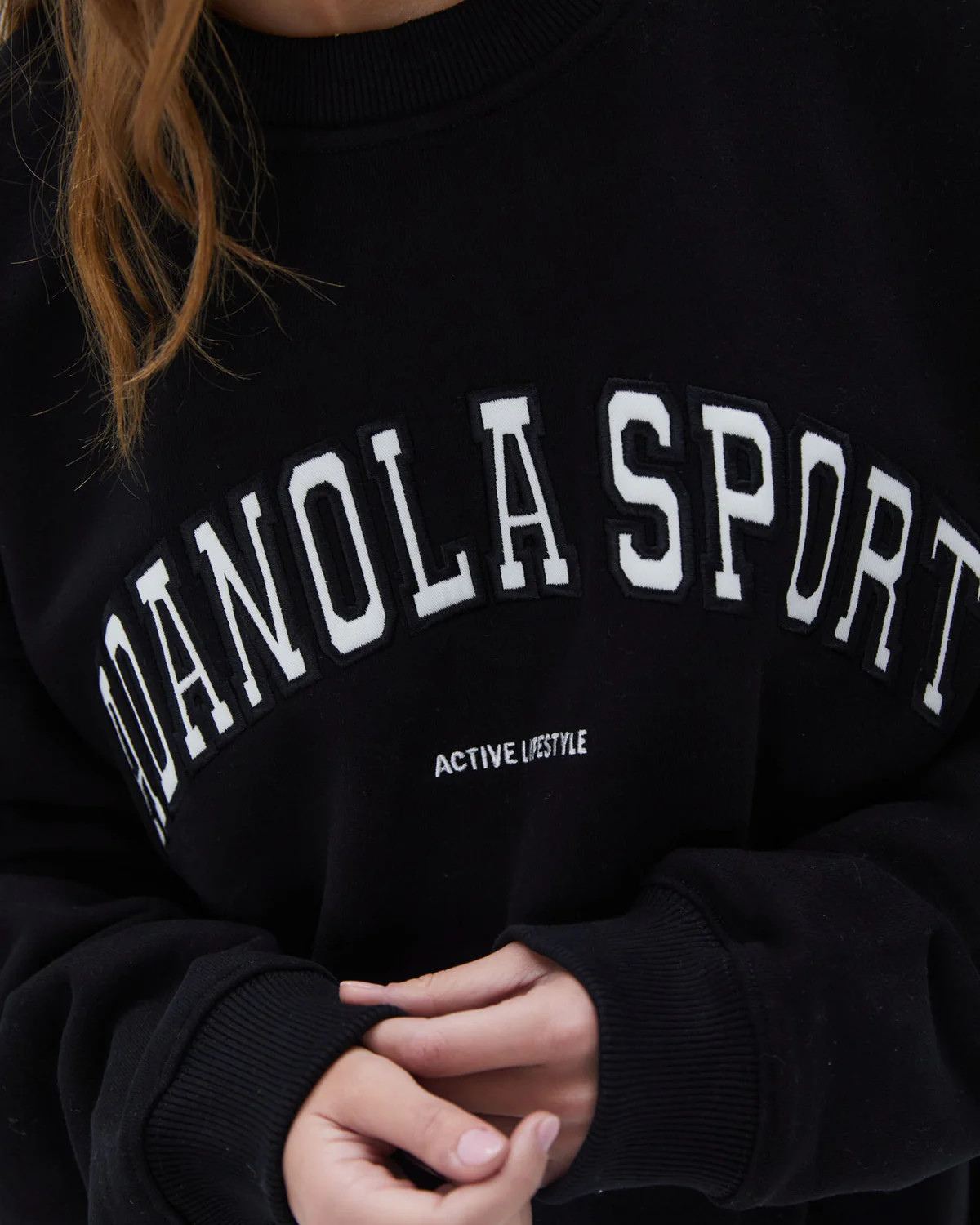 AS Oversized Sweatshirt - Black | Adanola UK