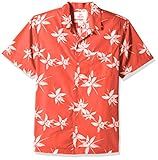Amazon Brand - 28 Palms Men's Standard-Fit Tropical Hawaiian Shirt, Red/White Floral, Medium | Amazon (US)