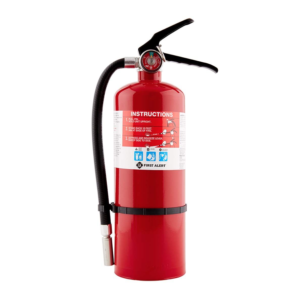 First Alert HOME2PRO Rechargeable Compliance Fire Extinguisher UL rated 2-A:10-B:C, Red | Amazon (US)