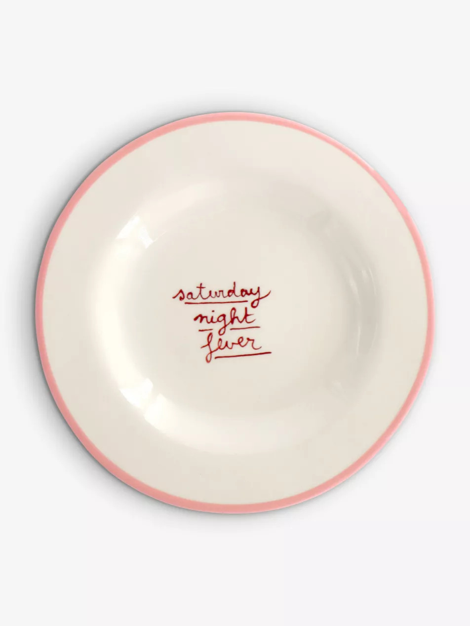Saturday Night Fever stonware dessert plate 20cm | Selfridges