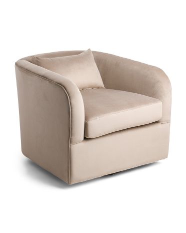 Velvet Aires Swivel Chair | TJ Maxx