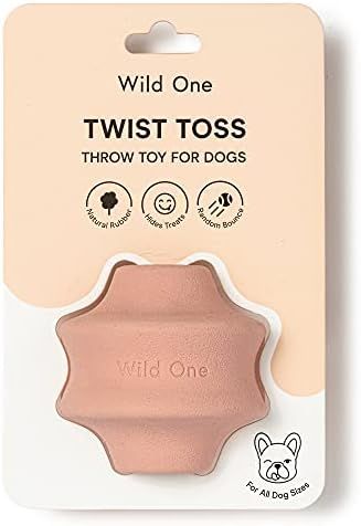 Wild One Twist Toss Dog Toy 100% Natural Rubber, Fun to Chew, Durable for Average Chewers, Fetch ... | Amazon (US)