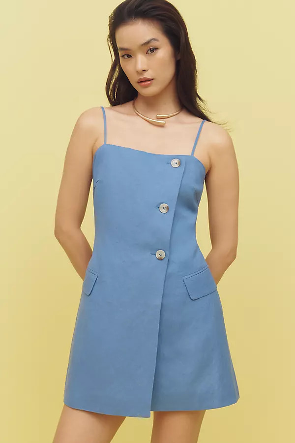 ASTR The Label Azria Linen Blend Mini Dress | Anthropologie (US)