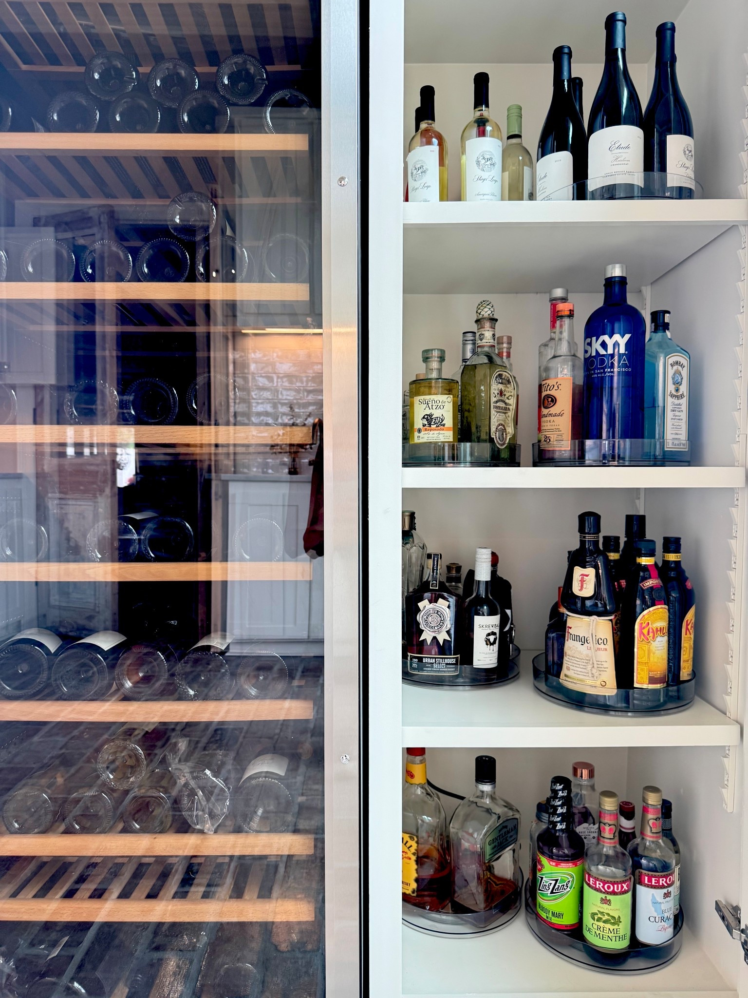 Not sure how to keep alcohol bottles accessible and organized? 🍷✨ This is our favorite hack! We group them by type so you can easily see what’s available and what needs a restock.

Comment “link” to get the link to our favorite turntables. Cheers! 🥂

#OrganizedHome #BarCartGoals #HomeOrganizationIdeas #TurntableStorage #LafayetteLAHomes #DeclutterTips #SmallSpaceSolutions #ProfessionalOrganizer #HomeSweetOrganized
