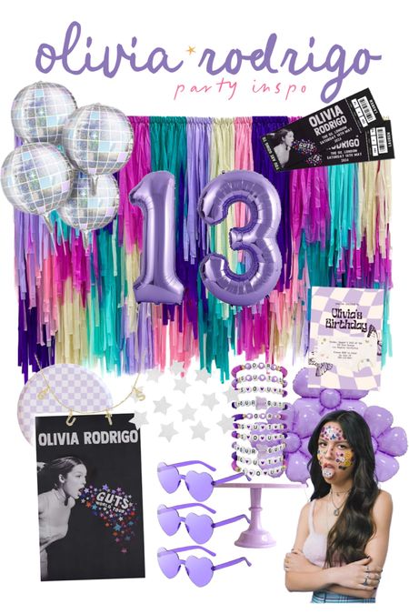 Olivia Rodrigo birthday party ideas 💜 #oliviarodrigo #birthdayparty 

#LTKFamily #LTKParties #LTKFindsUnder50