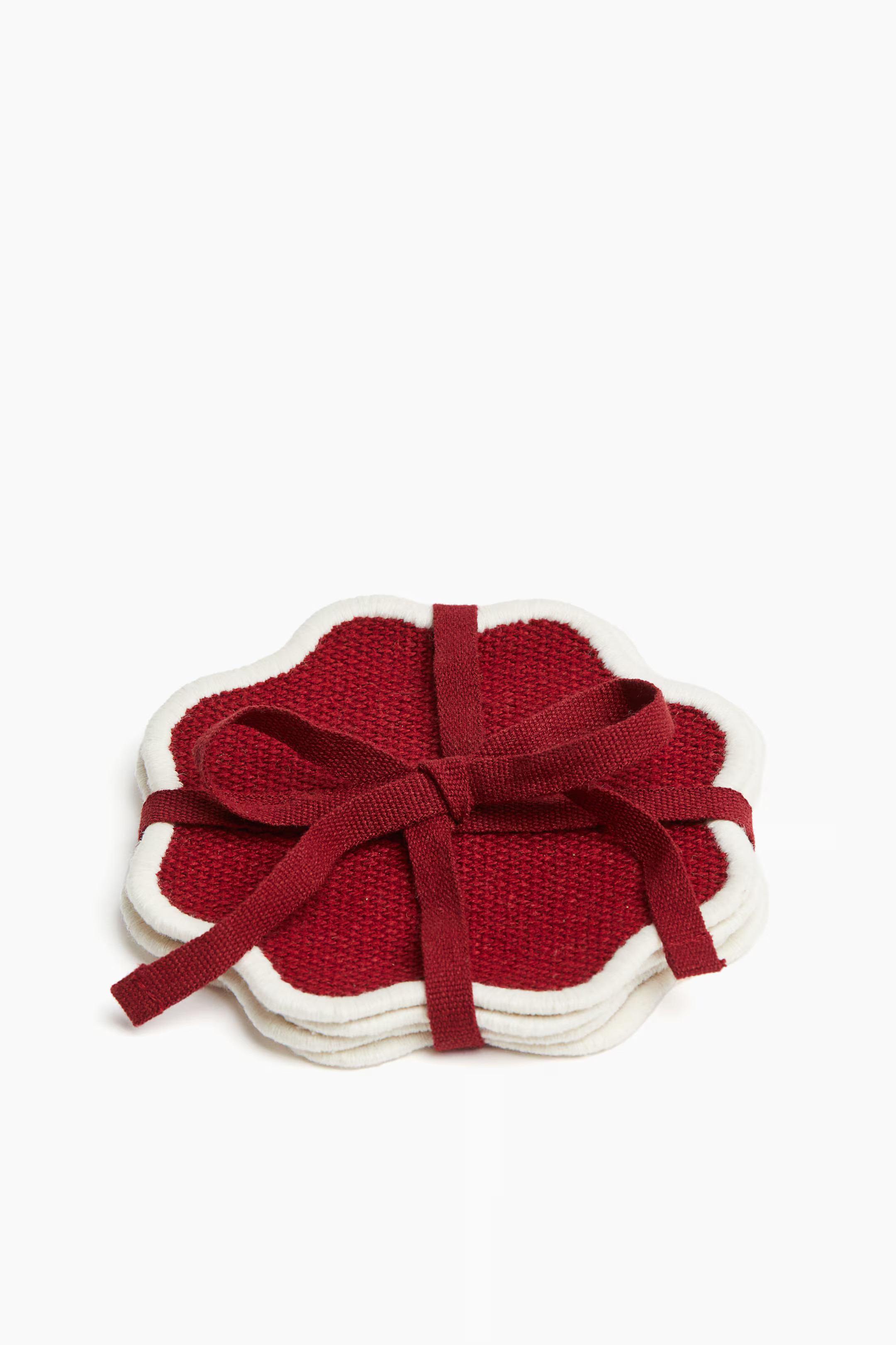 4-pack Scalloped-edge Coasters | H&M (US + CA)