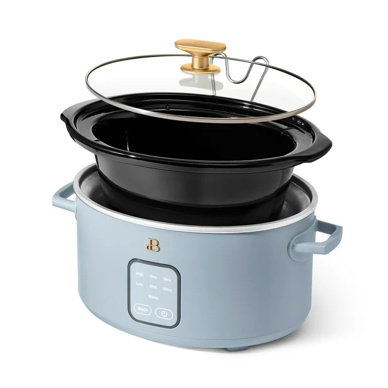Beautiful 4Qt Slow Cooker with Touch-Activated Display, Cornflower Blue by Drew Barrymore | Walmart (US)