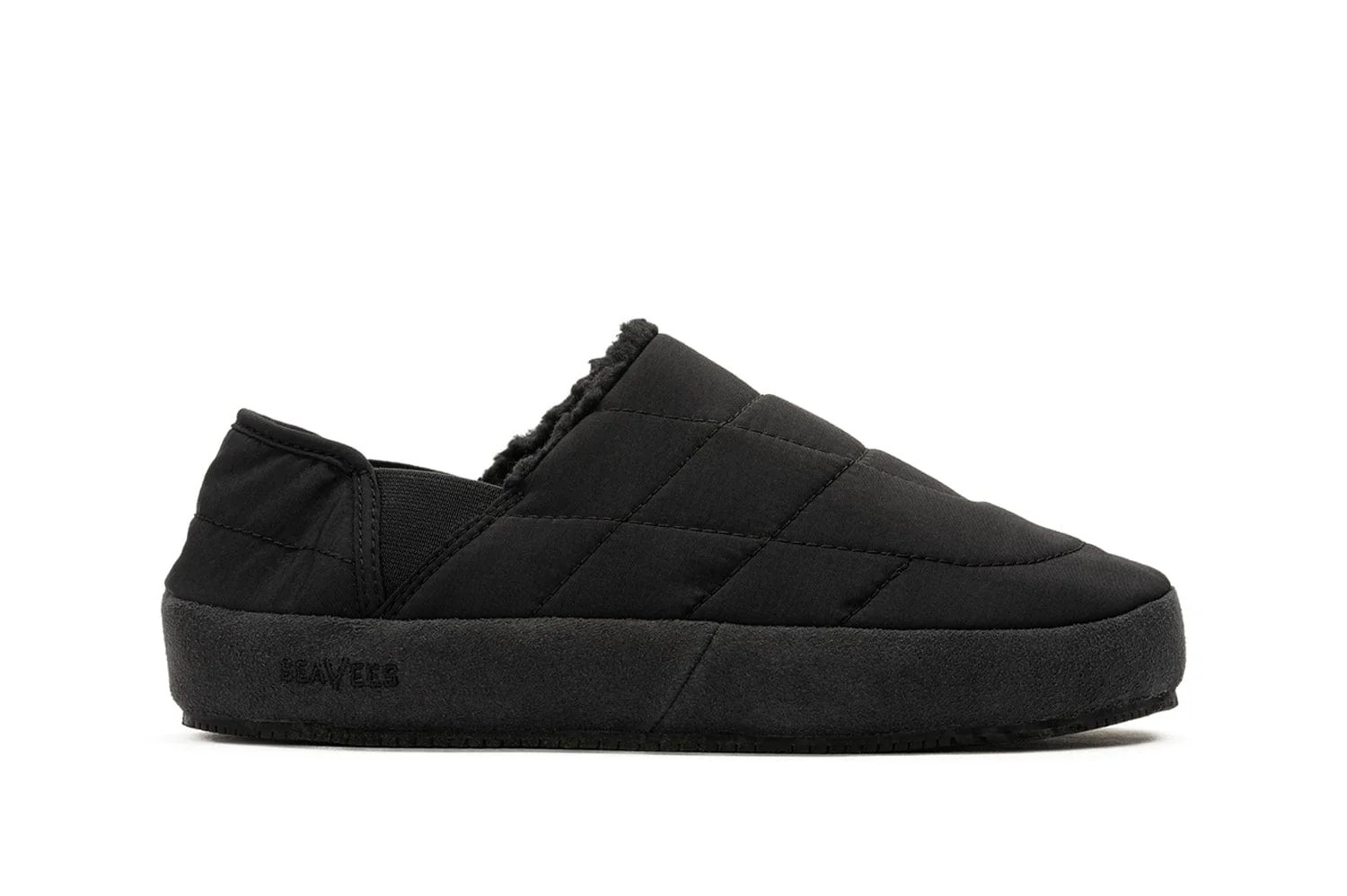 Womens - Après Puff Slip On - Black | SeaVees (US)